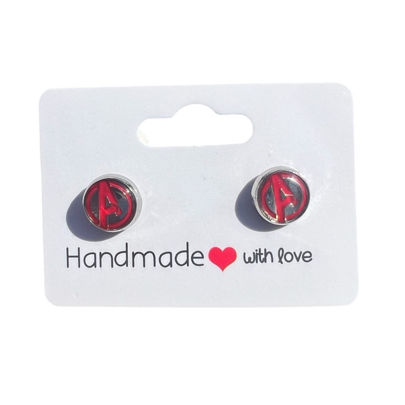 Handmade with love Jewelry - Marvel Avenger A Handmade Stud Earrings